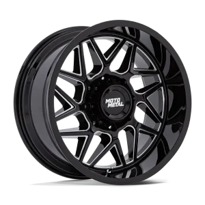 Moto Metal – MO812 TURBINE – Black – 20″x10″ -18mm – Summer Wheels – MO812BE20106318N